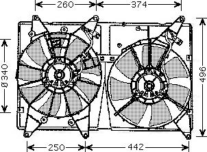 Ava Quality Cooling TO 7533 - Ventilators, Motora dzesēšanas sistēma autodraugiem.lv