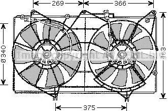 Ava Quality Cooling TO 7528 - Ventilators, Motora dzesēšanas sistēma autodraugiem.lv