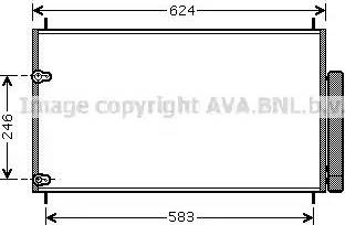 Ava Quality Cooling TOA5405 - Kondensators, Gaisa kond. sistēma autodraugiem.lv