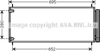 Ava Quality Cooling TOA5406 - Kondensators, Gaisa kond. sistēma autodraugiem.lv