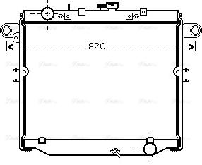 Ava Quality Cooling TOA2379 - Radiators, Motora dzesēšanas sistēma autodraugiem.lv