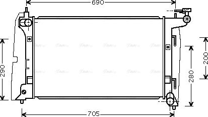 Ava Quality Cooling TOA2290 - Radiators, Motora dzesēšanas sistēma autodraugiem.lv