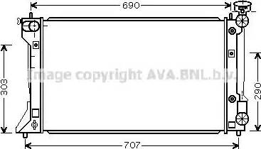 Ava Quality Cooling TOA2293 - Radiators, Motora dzesēšanas sistēma autodraugiem.lv