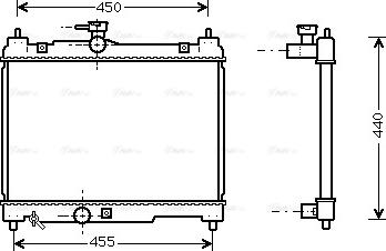 Ava Quality Cooling TOA2251 - Radiators, Motora dzesēšanas sistēma autodraugiem.lv