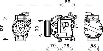 Ava Quality Cooling TOAK667 - Kompresors, Gaisa kond. sistēma autodraugiem.lv