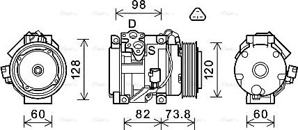 Ava Quality Cooling TOK726 - Kompresors, Gaisa kond. sistēma autodraugiem.lv