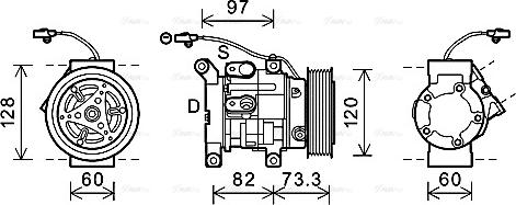 Ava Quality Cooling TOK625 - Kompresors, Gaisa kond. sistēma autodraugiem.lv