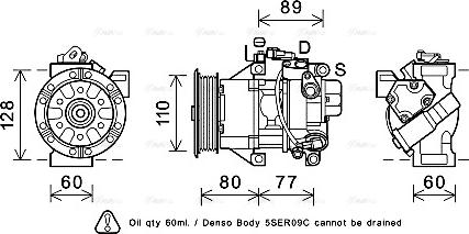 Ava Quality Cooling TOK626 - Kompresors, Gaisa kond. sistēma autodraugiem.lv