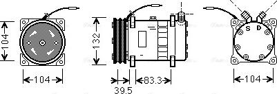 Ava Quality Cooling UVAK048 - Kompresors, Gaisa kond. sistēma autodraugiem.lv