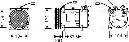 Ava Quality Cooling UVAK042 - Kompresors, Gaisa kond. sistēma autodraugiem.lv