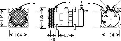 Ava Quality Cooling UVAK052 - Kompresors, Gaisa kond. sistēma autodraugiem.lv