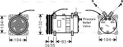 Ava Quality Cooling UVAK064 - Kompresors, Gaisa kond. sistēma autodraugiem.lv