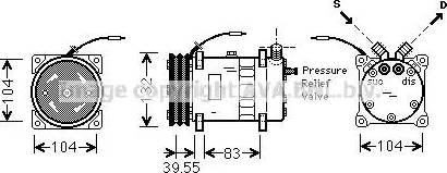 Ava Quality Cooling UVK064 - Kompresors, Gaisa kond. sistēma autodraugiem.lv