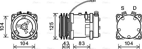 Ava Quality Cooling UVAK085 - Kompresors, Gaisa kond. sistēma autodraugiem.lv