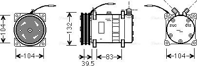 Ava Quality Cooling UVAK034 - Kompresors, Gaisa kond. sistēma autodraugiem.lv