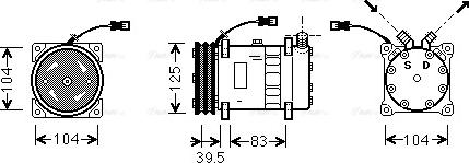 Ava Quality Cooling UVAK075 - Kompresors, Gaisa kond. sistēma autodraugiem.lv