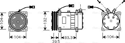 Ava Quality Cooling UVAK076 - Kompresors, Gaisa kond. sistēma autodraugiem.lv