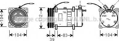 Ava Quality Cooling UVK052 - Kompresors, Gaisa kond. sistēma autodraugiem.lv