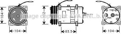 Ava Quality Cooling UVK039 - Kompresors, Gaisa kond. sistēma autodraugiem.lv