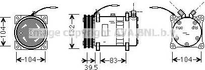 Ava Quality Cooling UVK034 - Kompresors, Gaisa kond. sistēma autodraugiem.lv