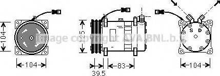 Ava Quality Cooling UVK075 - Kompresors, Gaisa kond. sistēma autodraugiem.lv