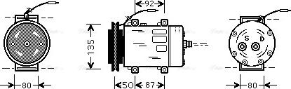 Ava Quality Cooling UVK148 - Kompresors, Gaisa kond. sistēma autodraugiem.lv