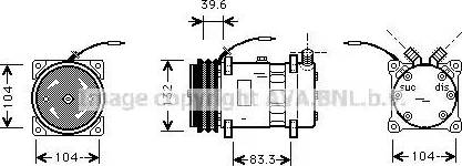 Ava Quality Cooling UVK111 - Kompresors, Gaisa kond. sistēma autodraugiem.lv