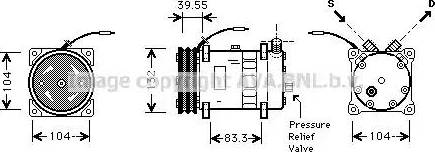 Ava Quality Cooling UVK113 - Kompresors, Gaisa kond. sistēma autodraugiem.lv