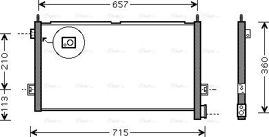 Ava Quality Cooling VL 5027 - Kondensators, Gaisa kond. sistēma autodraugiem.lv