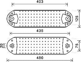 Ava Quality Cooling VL3074 - Eļļas radiators, Motoreļļa autodraugiem.lv