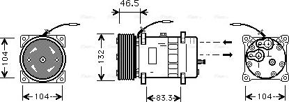 Ava Quality Cooling VLAK037 - Kompresors, Gaisa kond. sistēma autodraugiem.lv