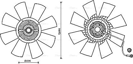 Ava Quality Cooling VLF067 - Ventilators, Motora dzesēšanas sistēma autodraugiem.lv