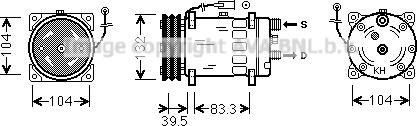 Ava Quality Cooling VLK080 - Kompresors, Gaisa kond. sistēma autodraugiem.lv