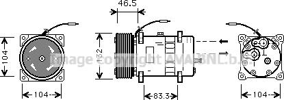 Ava Quality Cooling VLK037 - Kompresors, Gaisa kond. sistēma autodraugiem.lv