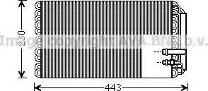 Ava Quality Cooling VLV054 - Iztvaikotājs, Gaisa kondicionēšanas sistēma autodraugiem.lv