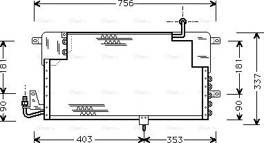 Ava Quality Cooling VN5141 - Kondensators, Gaisa kond. sistēma autodraugiem.lv