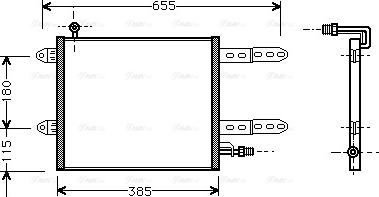 Ava Quality Cooling VN5150 - Kondensators, Gaisa kond. sistēma autodraugiem.lv