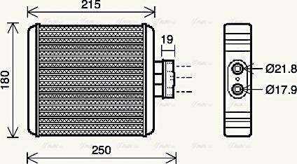 Ava Quality Cooling VN6196 - Siltummainis, Salona apsilde autodraugiem.lv