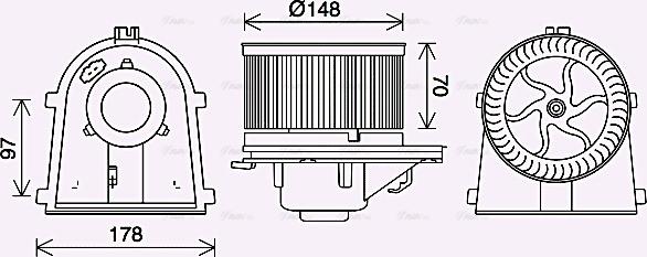 Ava Quality Cooling VN8408 - Salona ventilators autodraugiem.lv