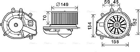 Ava Quality Cooling VN8352 - Salona ventilators autodraugiem.lv