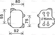 Ava Quality Cooling VN3393 - Eļļas radiators, Motoreļļa autodraugiem.lv