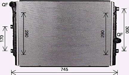 Ava Quality Cooling VN2414 - Radiators, Motora dzesēšanas sistēma autodraugiem.lv