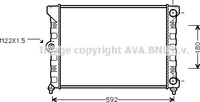 Ava Quality Cooling VNA2099 - Radiators, Motora dzesēšanas sistēma autodraugiem.lv
