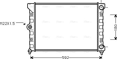 Ava Quality Cooling VN2099 - Radiators, Motora dzesēšanas sistēma autodraugiem.lv