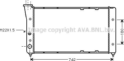 Ava Quality Cooling VN2091 - Radiators, Motora dzesēšanas sistēma autodraugiem.lv