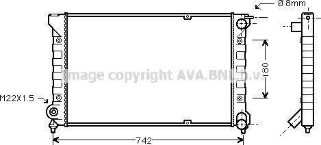 Ava Quality Cooling VN2041 - Radiators, Motora dzesēšanas sistēma autodraugiem.lv