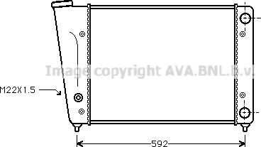 Ava Quality Cooling VN2059 - Radiators, Motora dzesēšanas sistēma autodraugiem.lv