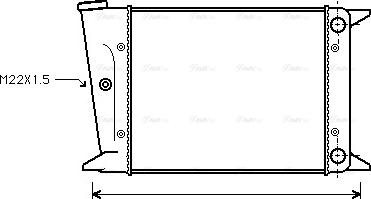 Ava Quality Cooling VN2004 - Radiators, Motora dzesēšanas sistēma autodraugiem.lv