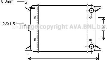 Ava Quality Cooling VN2003 - Radiators, Motora dzesēšanas sistēma autodraugiem.lv