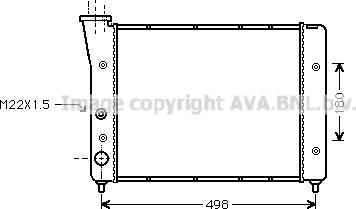 Ava Quality Cooling VN2083 - Radiators, Motora dzesēšanas sistēma autodraugiem.lv